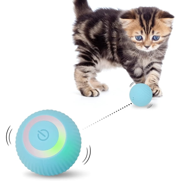 Interactive Rolling Ball Toy — USB Rechargeable Chase Toy for Cats