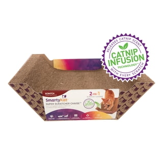 Cat Scratcher Lounger — Catnip-Infused Corrugated Chaise